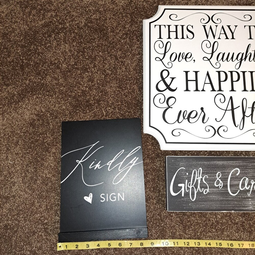Hobby Lobby Bundle of Wedding,Card And Guest Book Signs - Picture 5 of 12